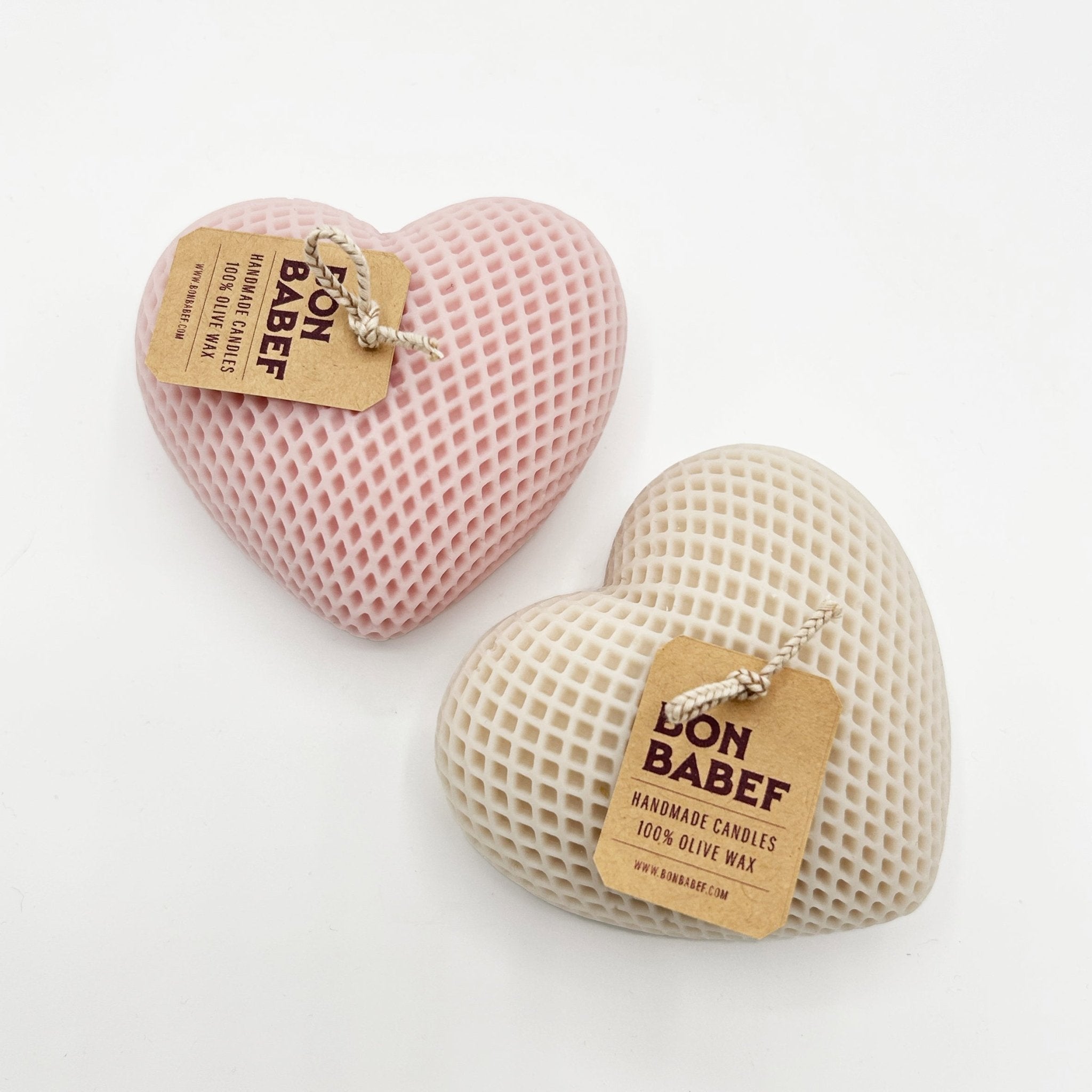 Candle Heart White - Bon Babef