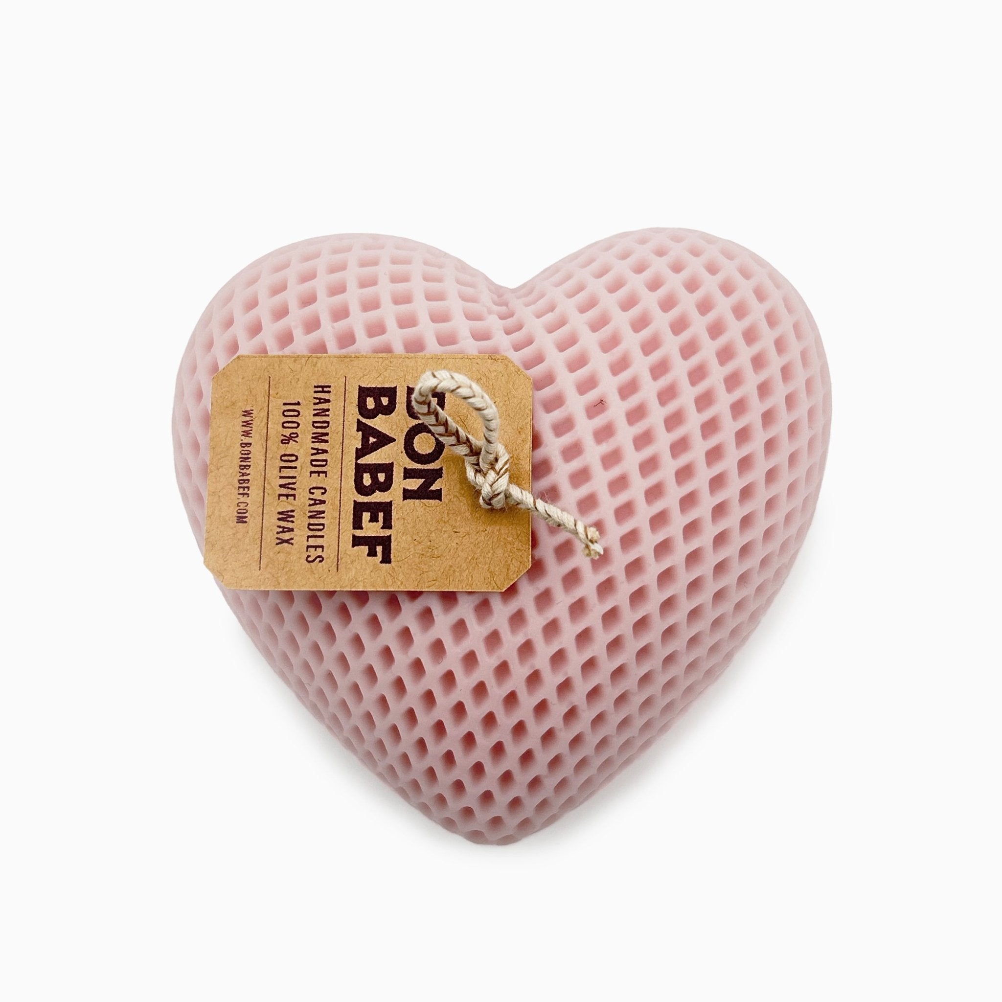 Candle Heart White - Bon Babef