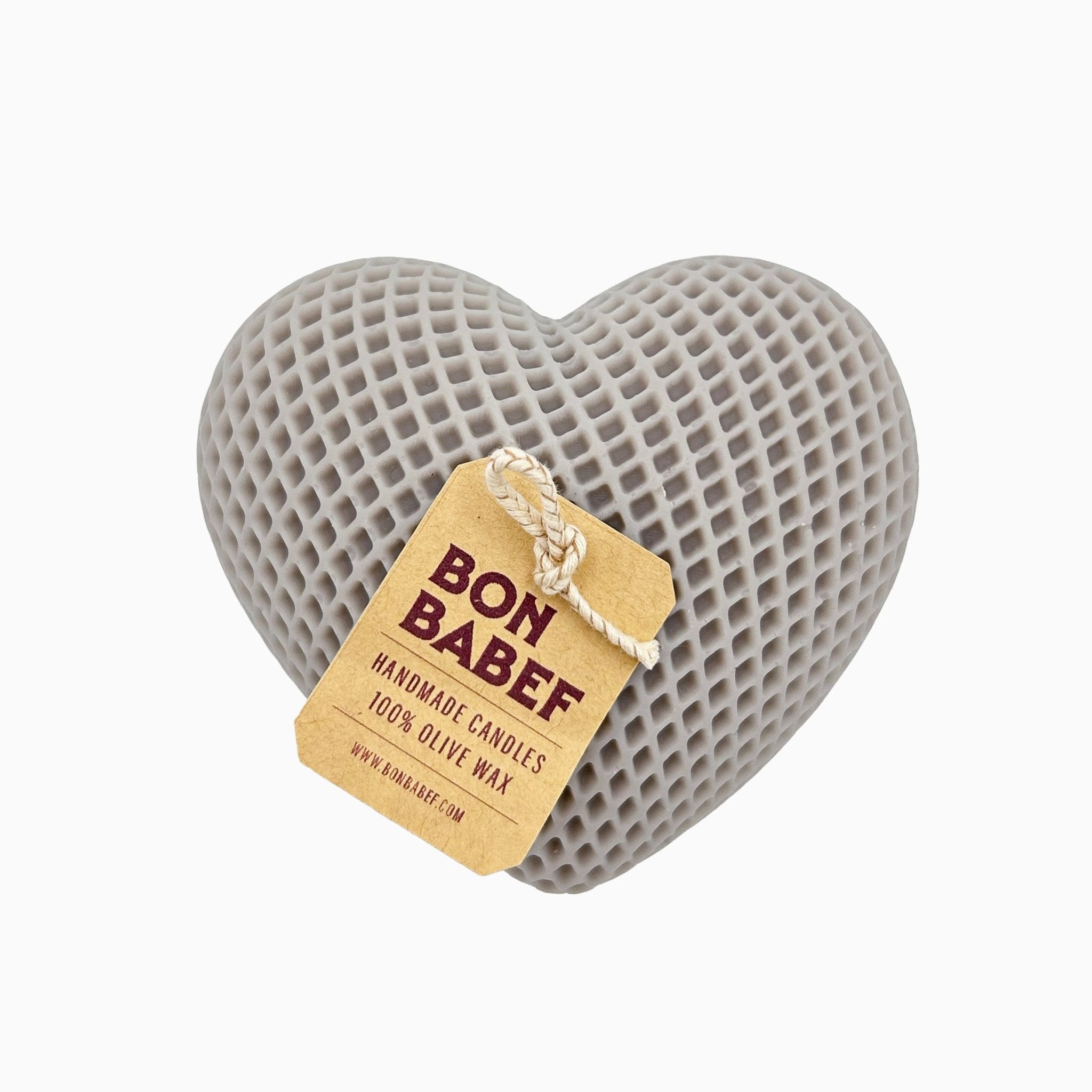 Candle Heart White - Bon Babef