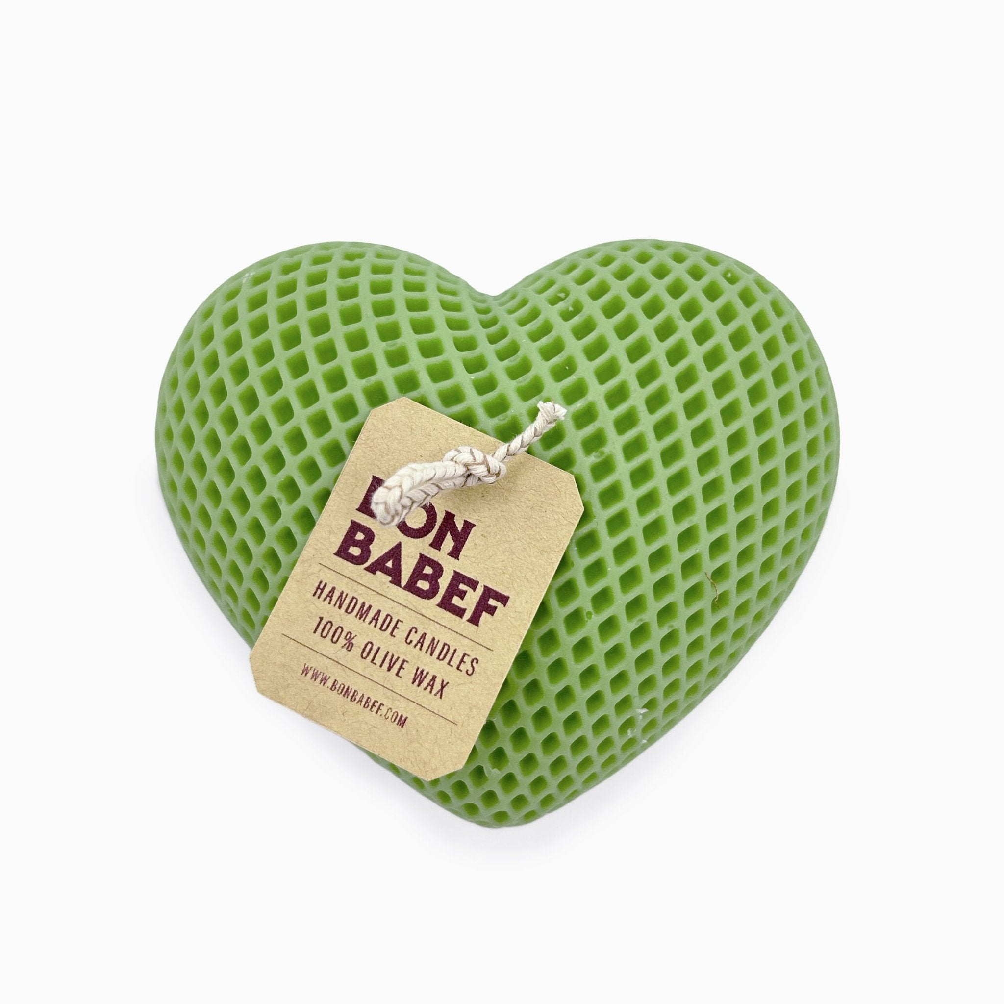 Candle Heart White - Bon Babef