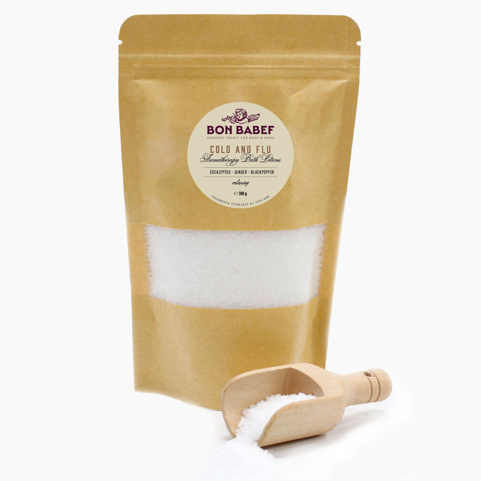 Aromatherapy Bath Salt - Cold & Flu 350g - Bon Babef