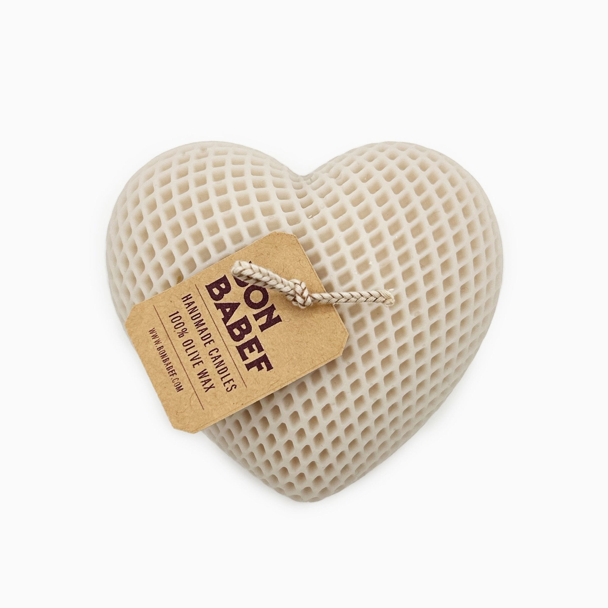 Candle Heart White - Bon Babef