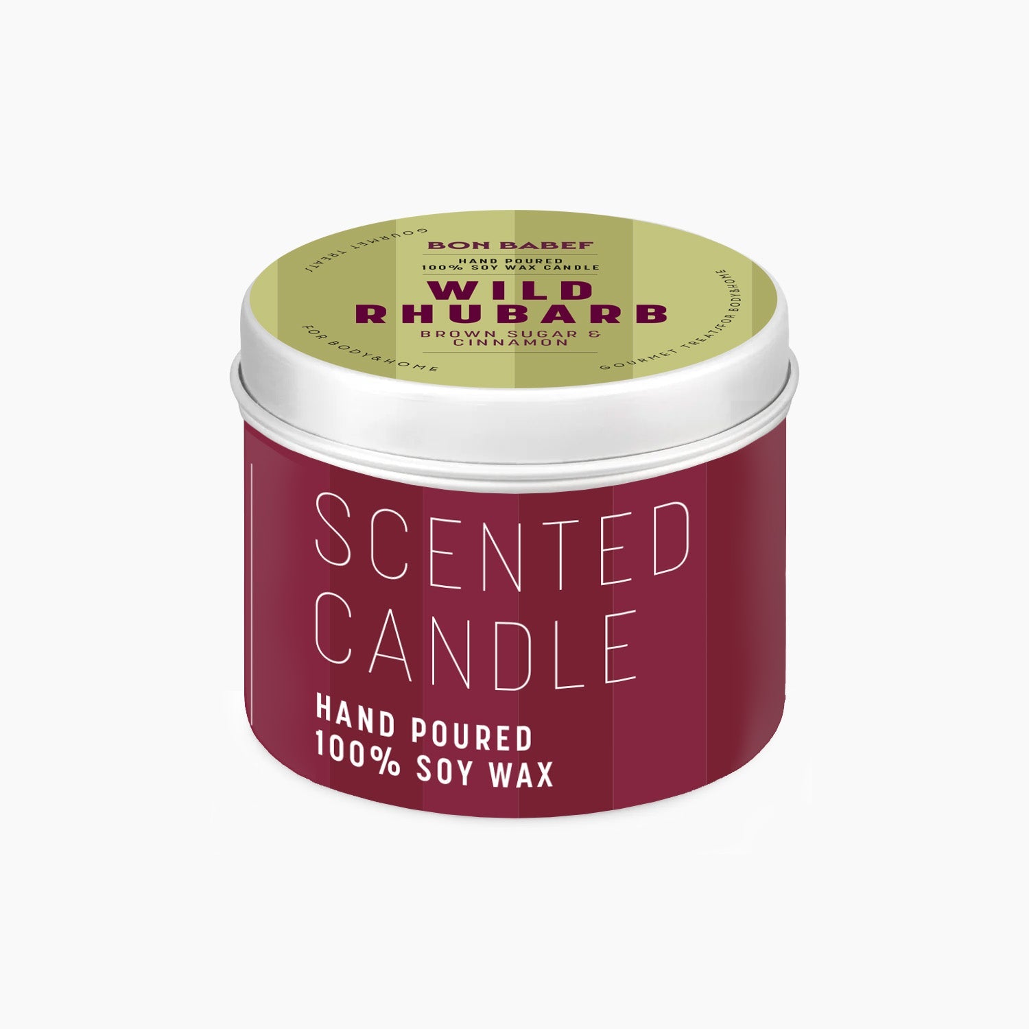 Scented Candle Wild Rhubab - Bon Babef