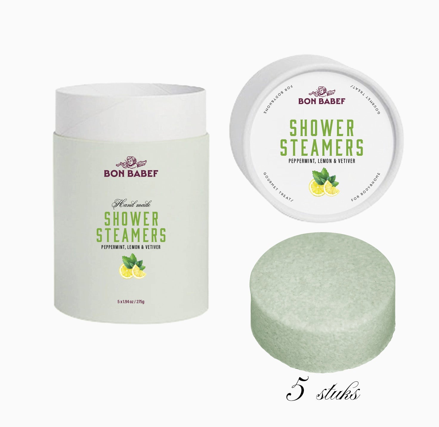 Shower Steamer Gift Pack Wild Mint (5pcs) - Bon Babef